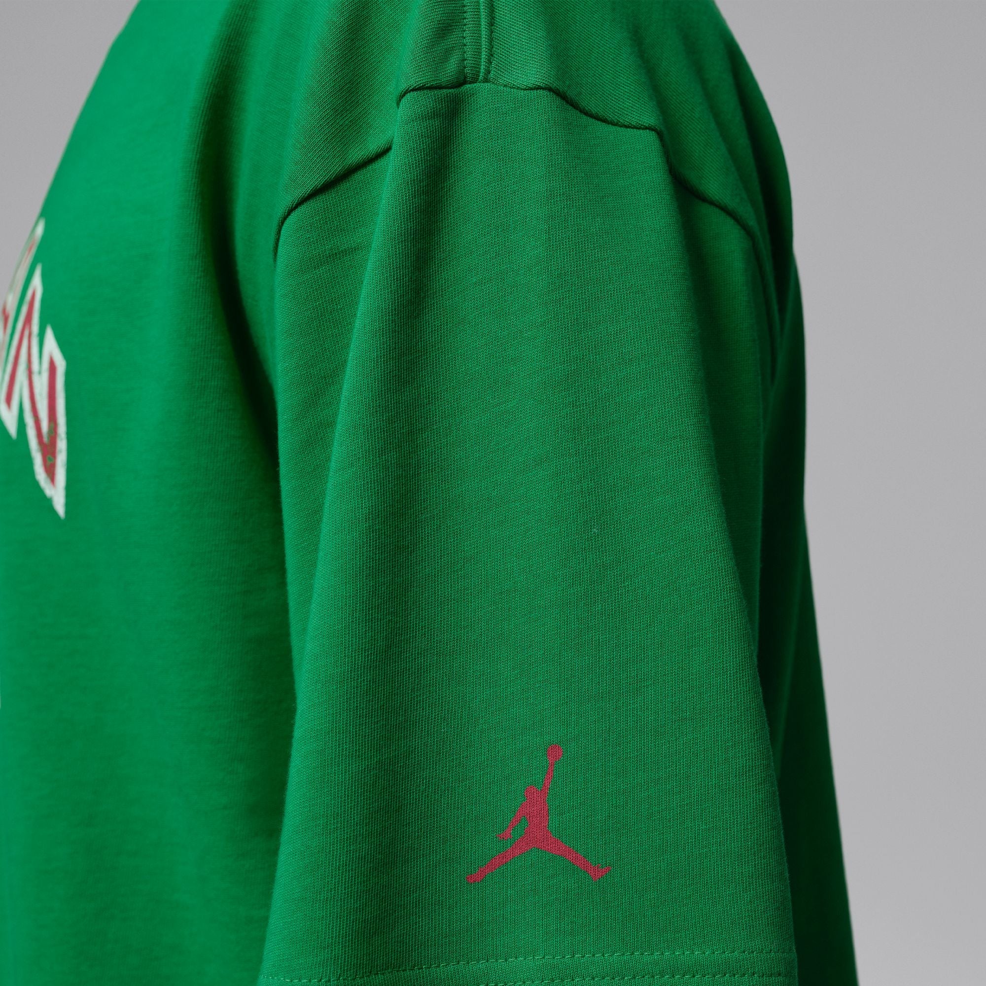 Men's Nike Jordan Flight Essentials Boxy Graphic T-Shirt - Lucky Green/University Red