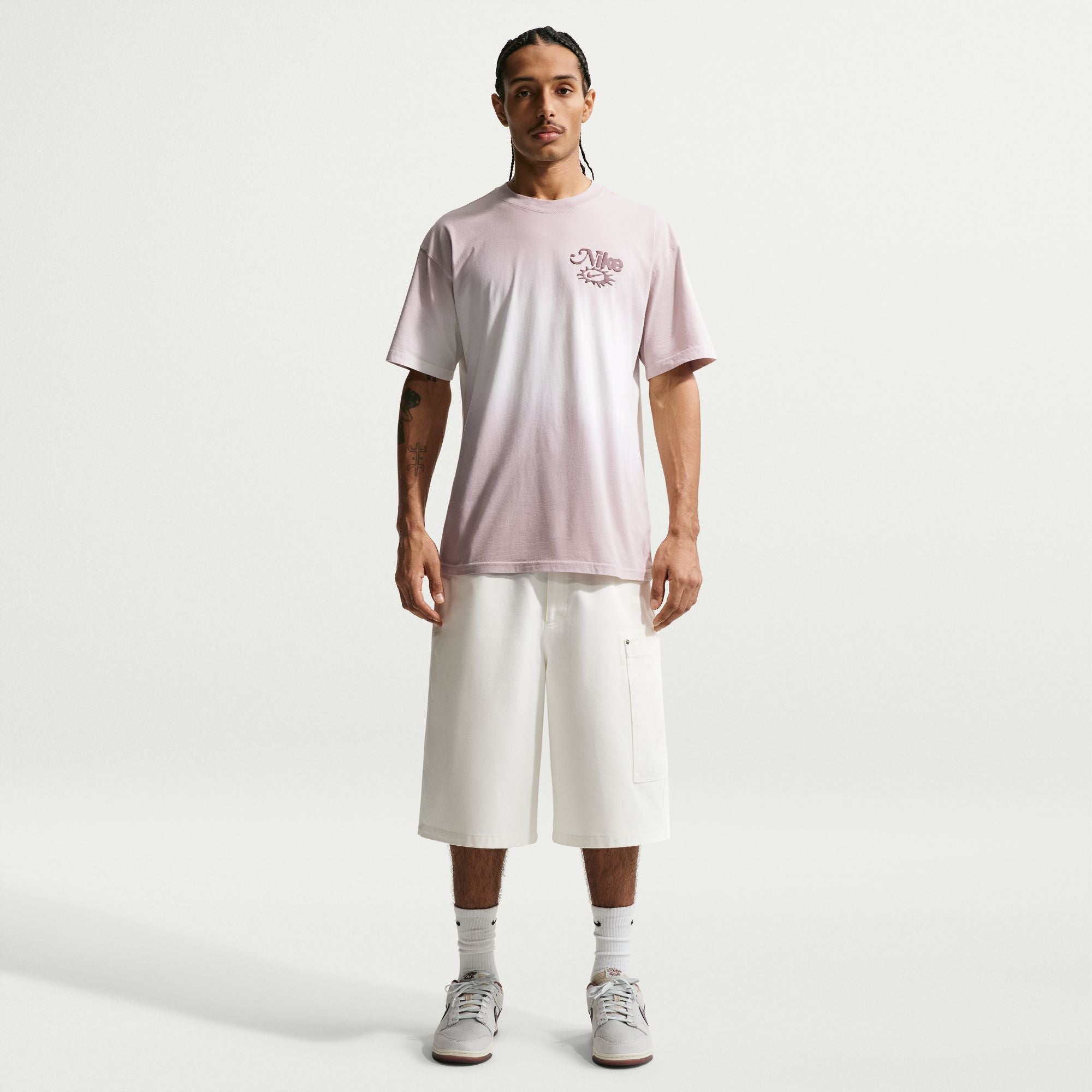 Men's Nike Sportswear Lifestyle Dunk Dip Dye T-Shirt - Sail/Moon Particle