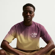 Men's Nike Sportswear Lifestyle Dunk Dip Dye T-Shirt - Buff Gold/Tattoo