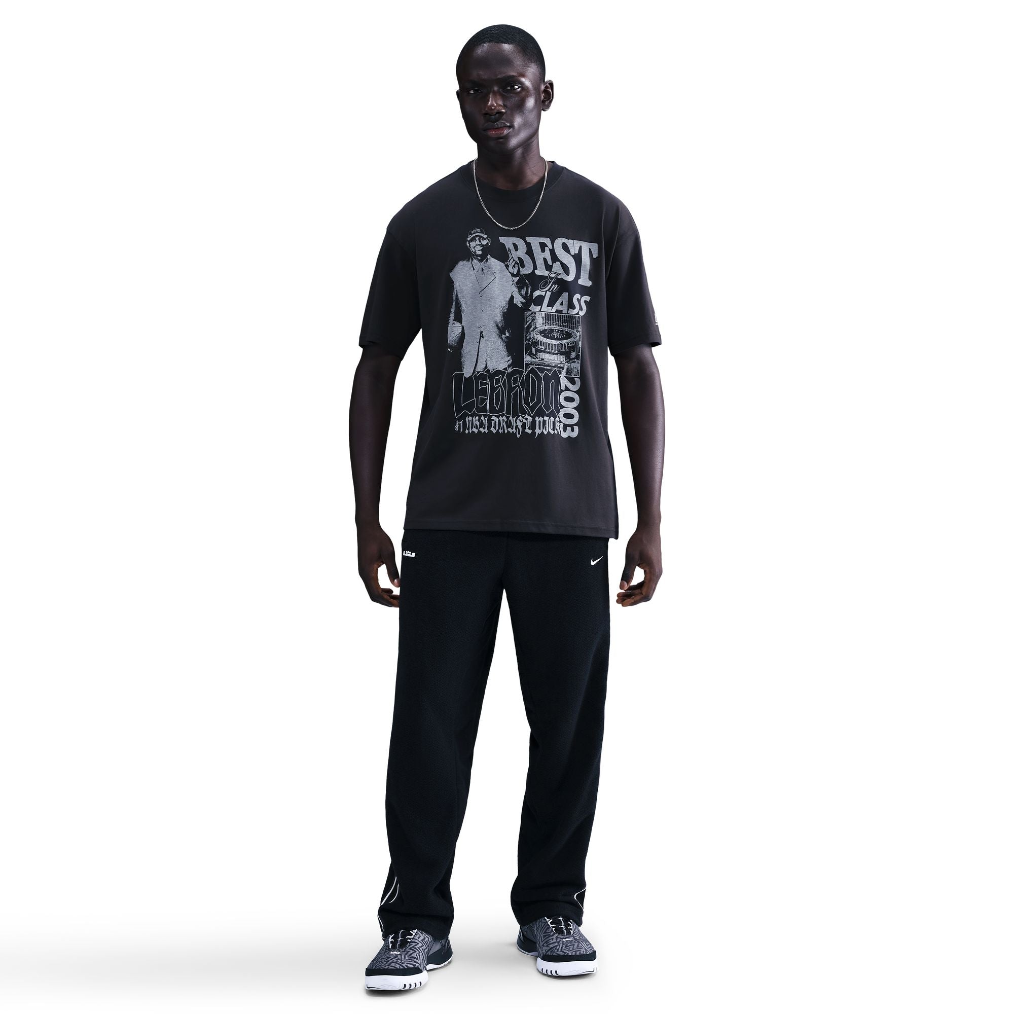Men's LeBron "Best In Class" Basketball T-Shirt - Off-Noir