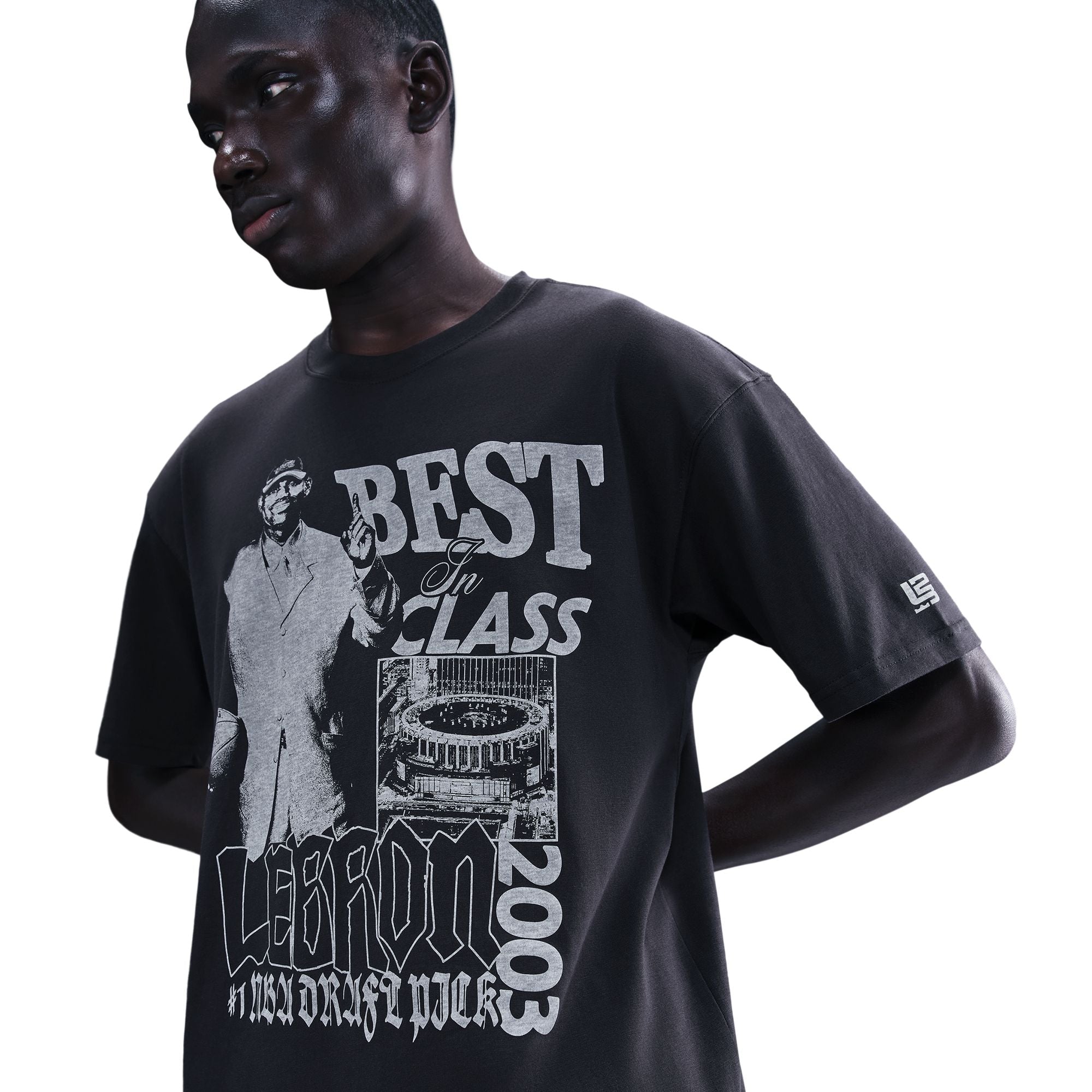 Men's LeBron "Best In Class" Basketball T-Shirt - Off-Noir