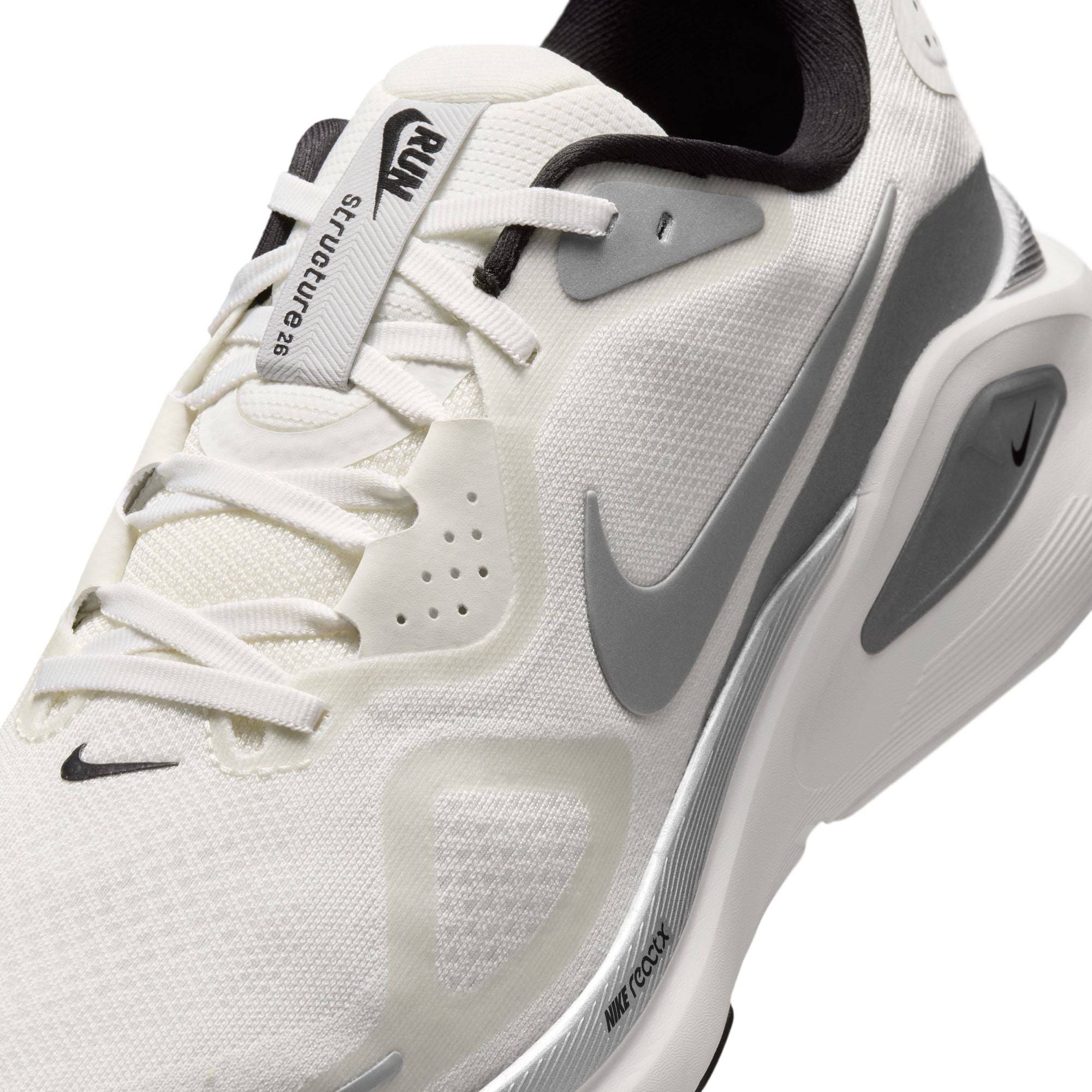 Men’s Structure 26 (100 - Summit White/Metallic Silver-Black-White)