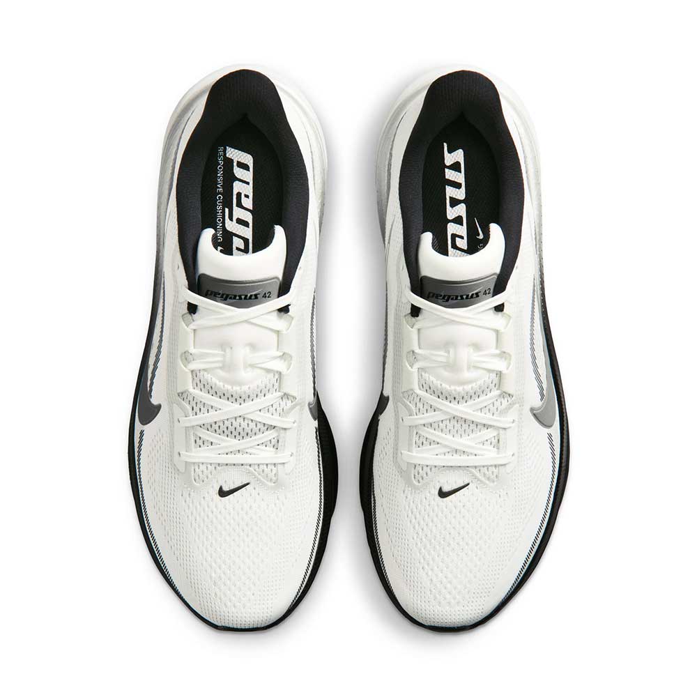 Men's Pegasus 42 Running Shoe - Summit White/Metallic Silver/Photon Dust - Regular (D)