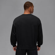Men's Jordan Brooklyn Fleece Crewneck Sweatshirt - Black/Gamma Blue