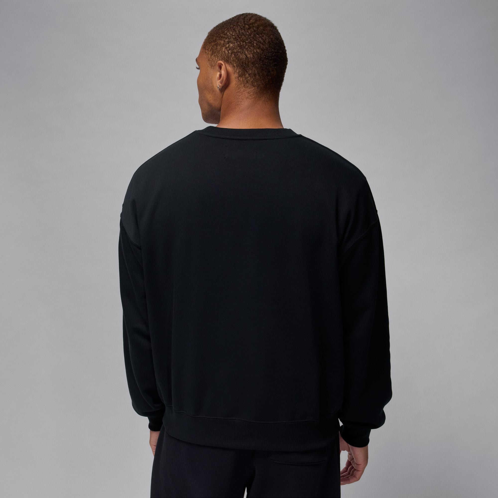 Men's Jordan Brooklyn French Terry Realtree Crew-Neck Sweatshirt - Black/Sail