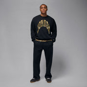 Men's Jordan Brooklyn French Terry Realtree Crew-Neck Sweatshirt - Black/Sail