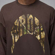 Men's Jordan Brooklyn French Terry Realtree Crew-Neck Sweatshirt - Baroque Brown/Sail