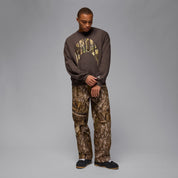 Men's Jordan Brooklyn French Terry Realtree Crew-Neck Sweatshirt - Baroque Brown/Sail