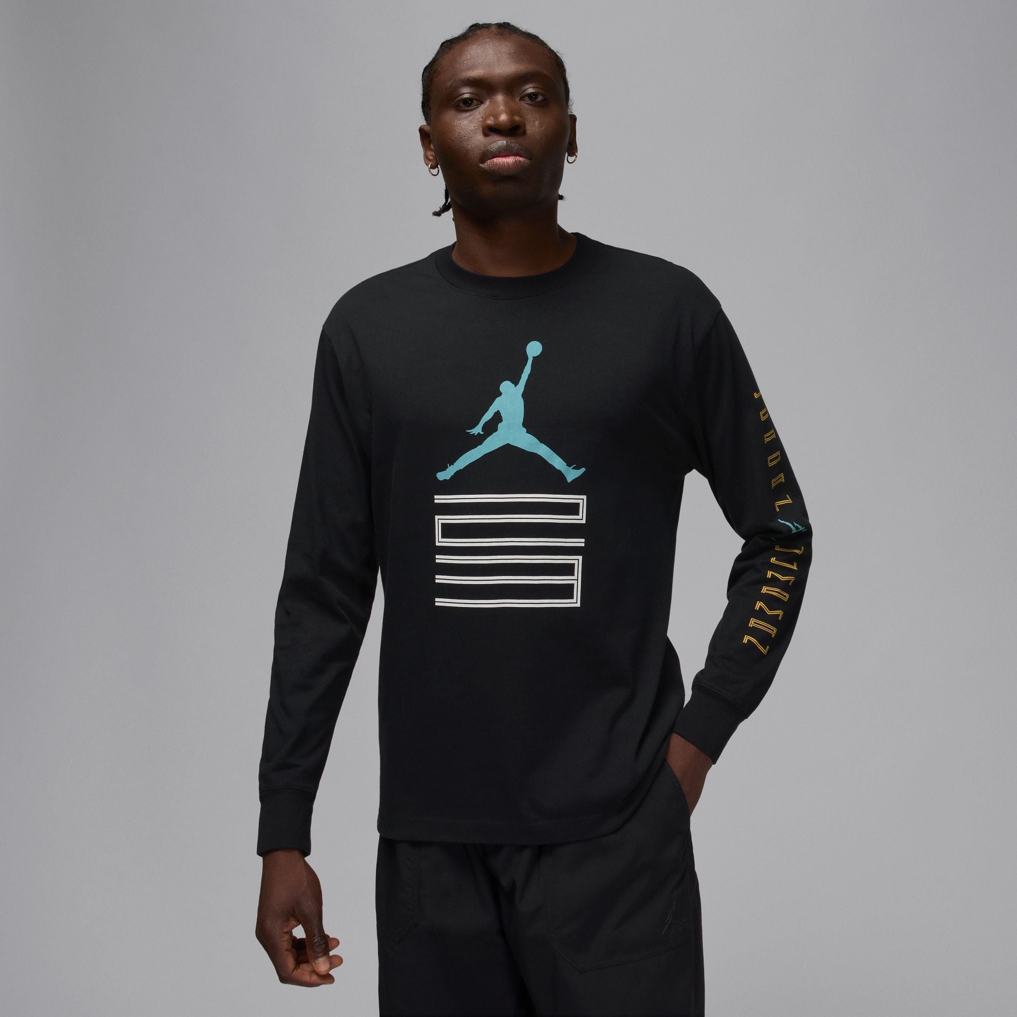 Men's Jordan Brooklyn AJ11 Graphic Long-Sleeve T-Shirt - Black