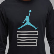 Men's Jordan Brooklyn AJ11 Graphic Long-Sleeve T-Shirt - Black