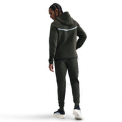 Men's Nike Tech Full-Zip Fleece Windrunner Jacket with Reflective Design Accents - Sequoia/Black