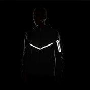 Men's Nike Tech Full-Zip Fleece Windrunner Jacket with Reflective Design Accents - Sequoia/Black