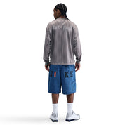 Men's Nike Dri-FIT Combine Performance Long-Sleeve Jersey T-Shirt - College Grey/Flat Pewter/University Red