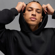 Men's Jordan Brooklyn Oversized Pullover Hoodie - Black
