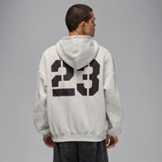 Mens Jordan Brooklyn Oversized Pullover Fleece Hoodie - Grey