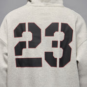 Mens Jordan Brooklyn Oversized Pullover Fleece Hoodie - Grey