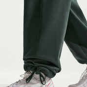 Men's Nike Solo Swoosh Fleece Open-Hem Pants - Black Spruce/White
