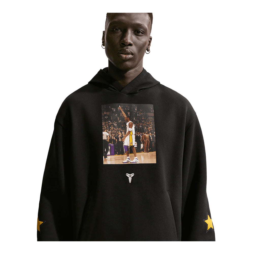 Men's Nike Kobe Dri-FIT Fleece Pullover Hoodie - Black/White