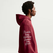Men's Kobe Dri-FIT Fleece Pullover Basketball Hoodie - Team Red/Coconut Milk