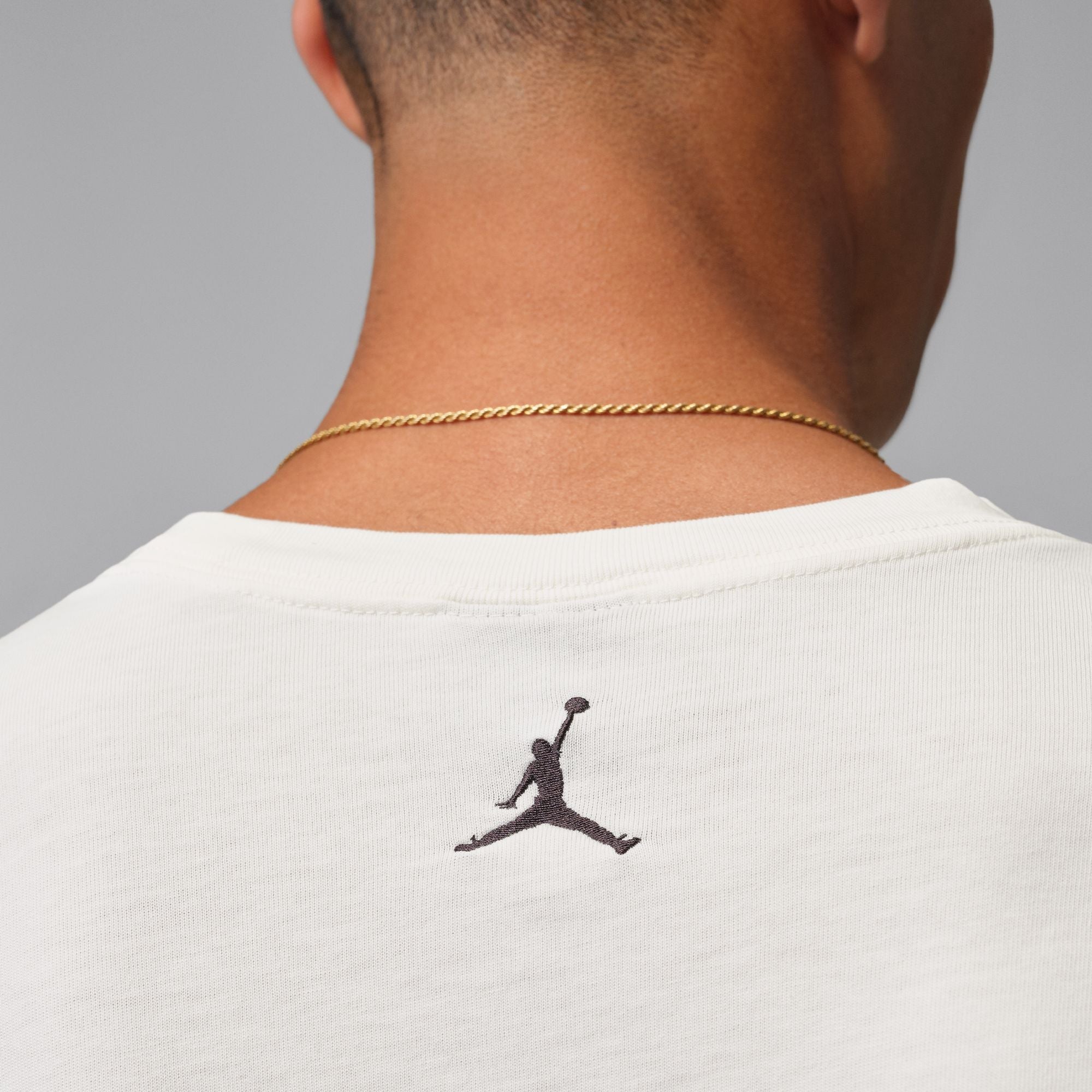 Men's Jordan Black Cat Oversized Long Sleeve T-Shirt - Ivory