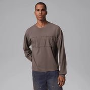 Men's Air Jordan M J Oversized Long Sleeve Tee - Cave Stone