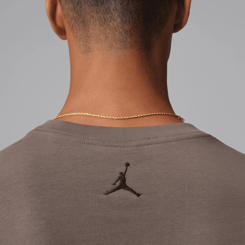Men's Air Jordan M J Oversized Long Sleeve Tee - Cave Stone