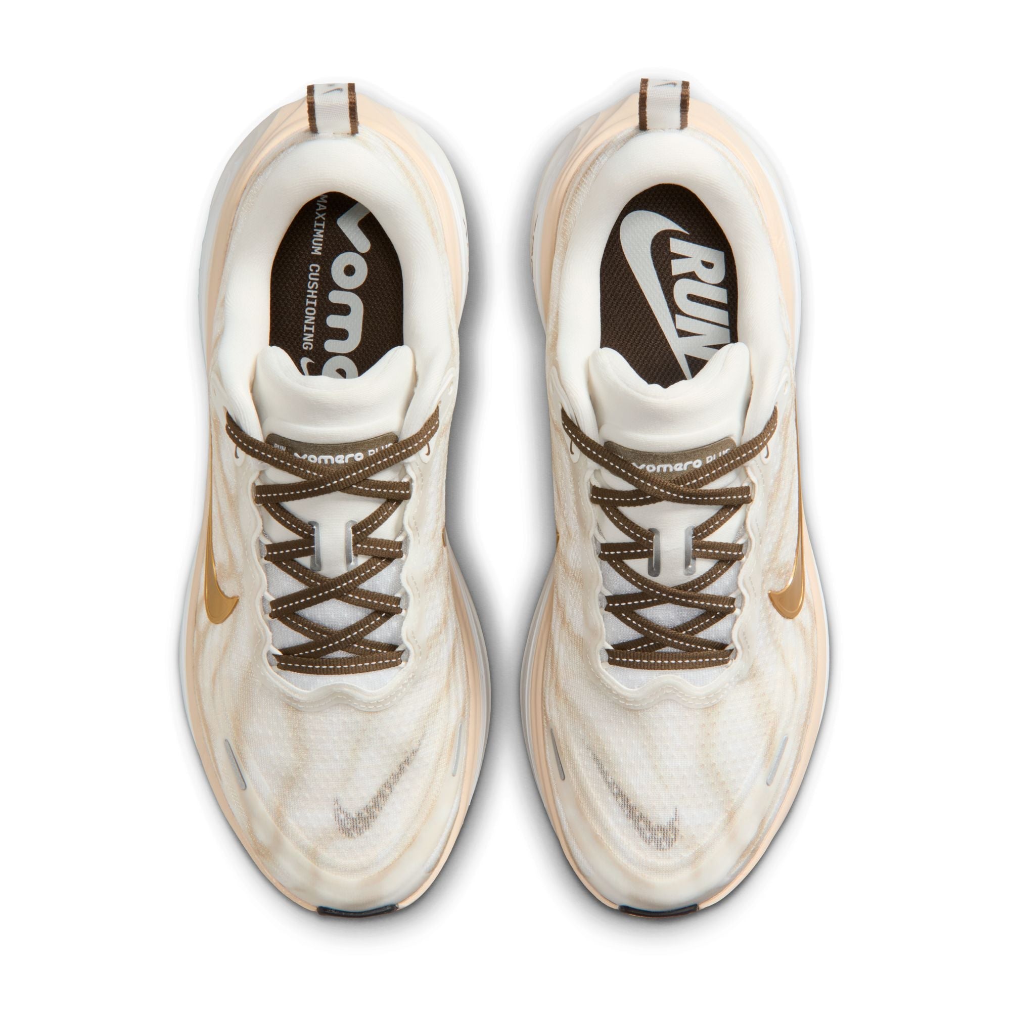 Women's Vomero Plus (121 - Summit White/Metallic Gold-Dark Hazel)