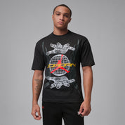 Men's Jordan Hand Graphic T-Shirt - Off Noir/Infrared 23