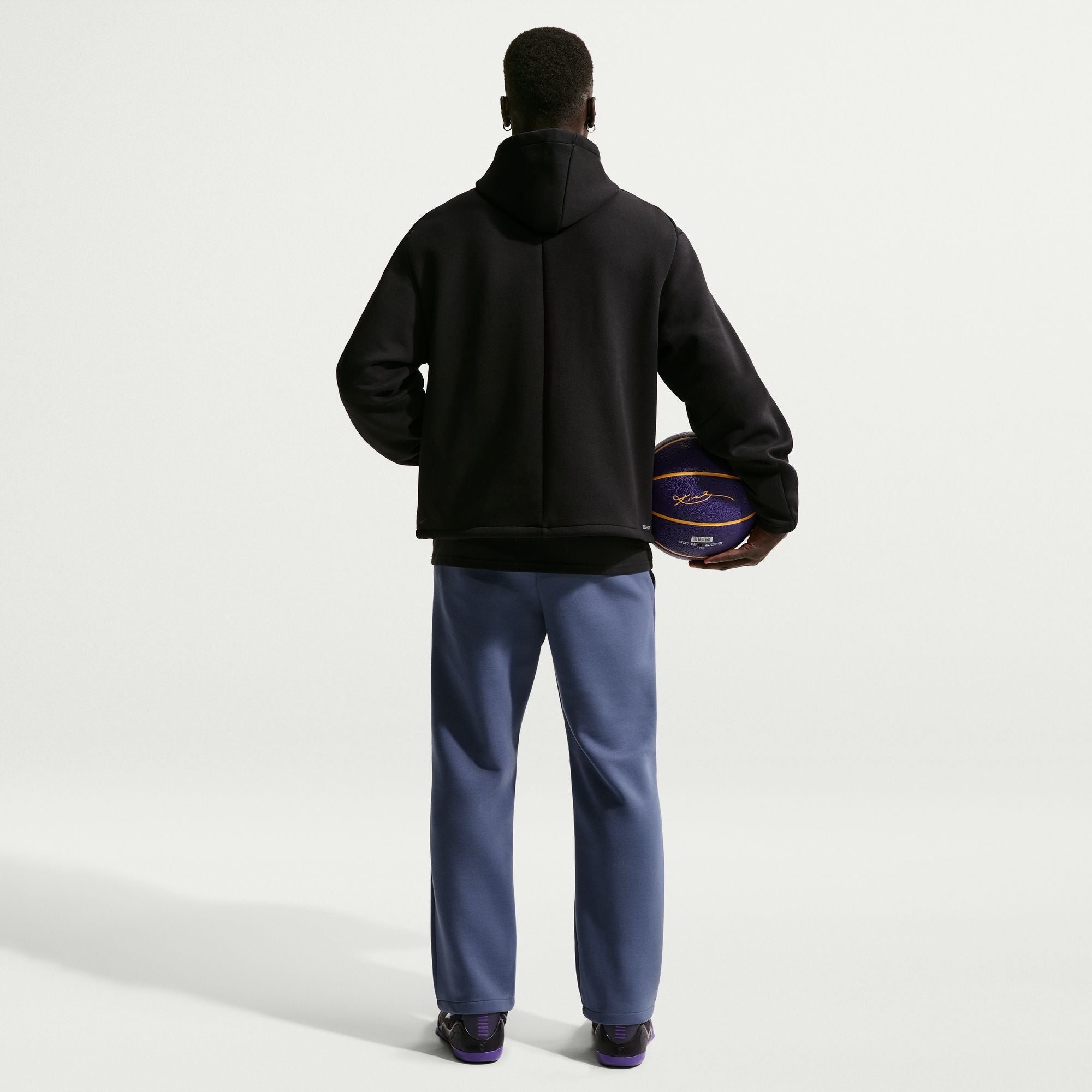 Men's Kobe Dri-FIT Fleece Pullover Basketball Hoodie - Black/Black