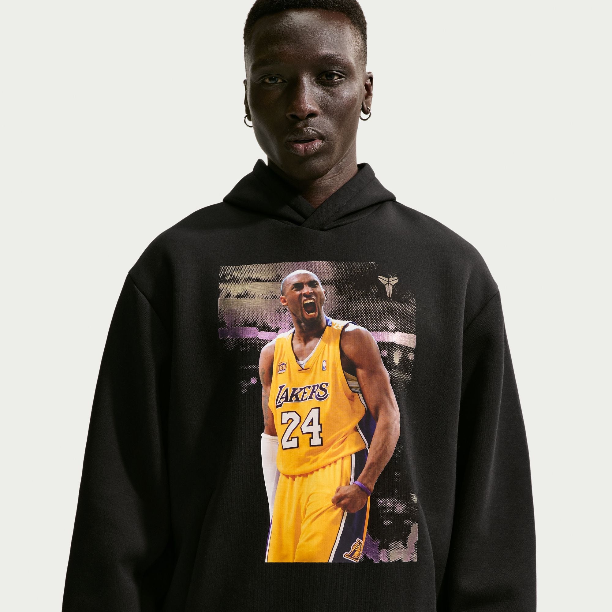 Men's Kobe Dri-FIT Fleece Pullover Basketball Hoodie - Black/Black