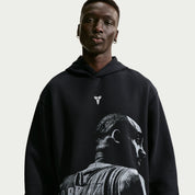 Men's Kobe Dri-FIT Fleece Pullover Basketball Hoodie - Black/White