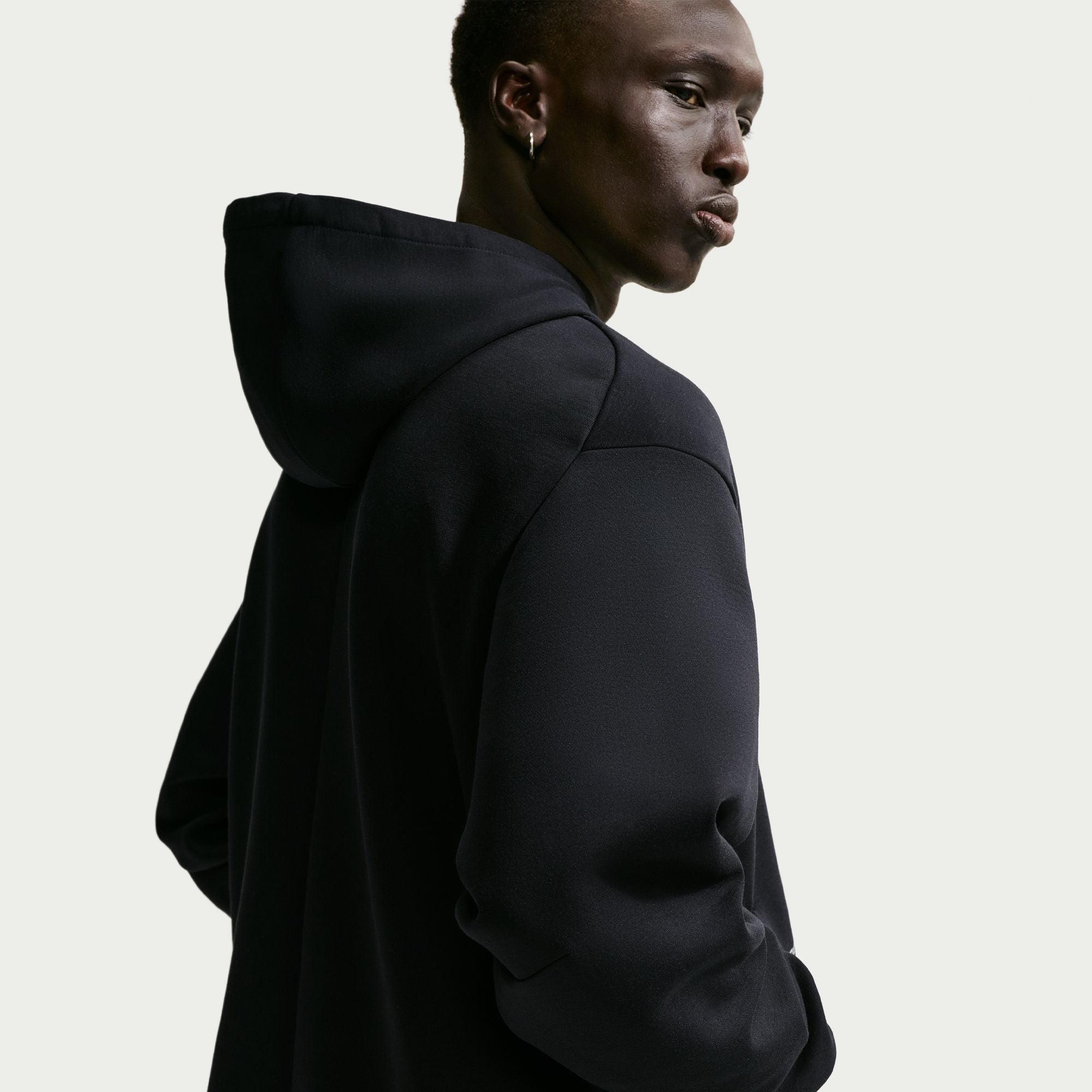 Men's Kobe Dri-FIT Fleece Pullover Basketball Hoodie - Black/White