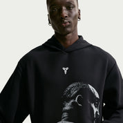 Men's Kobe Dri-FIT Fleece Pullover Basketball Hoodie - Black/White