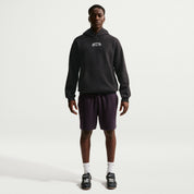 Men's Nike Solo Swoosh Lightning Graphic Fleece Pullover Hoodie - Off Noir