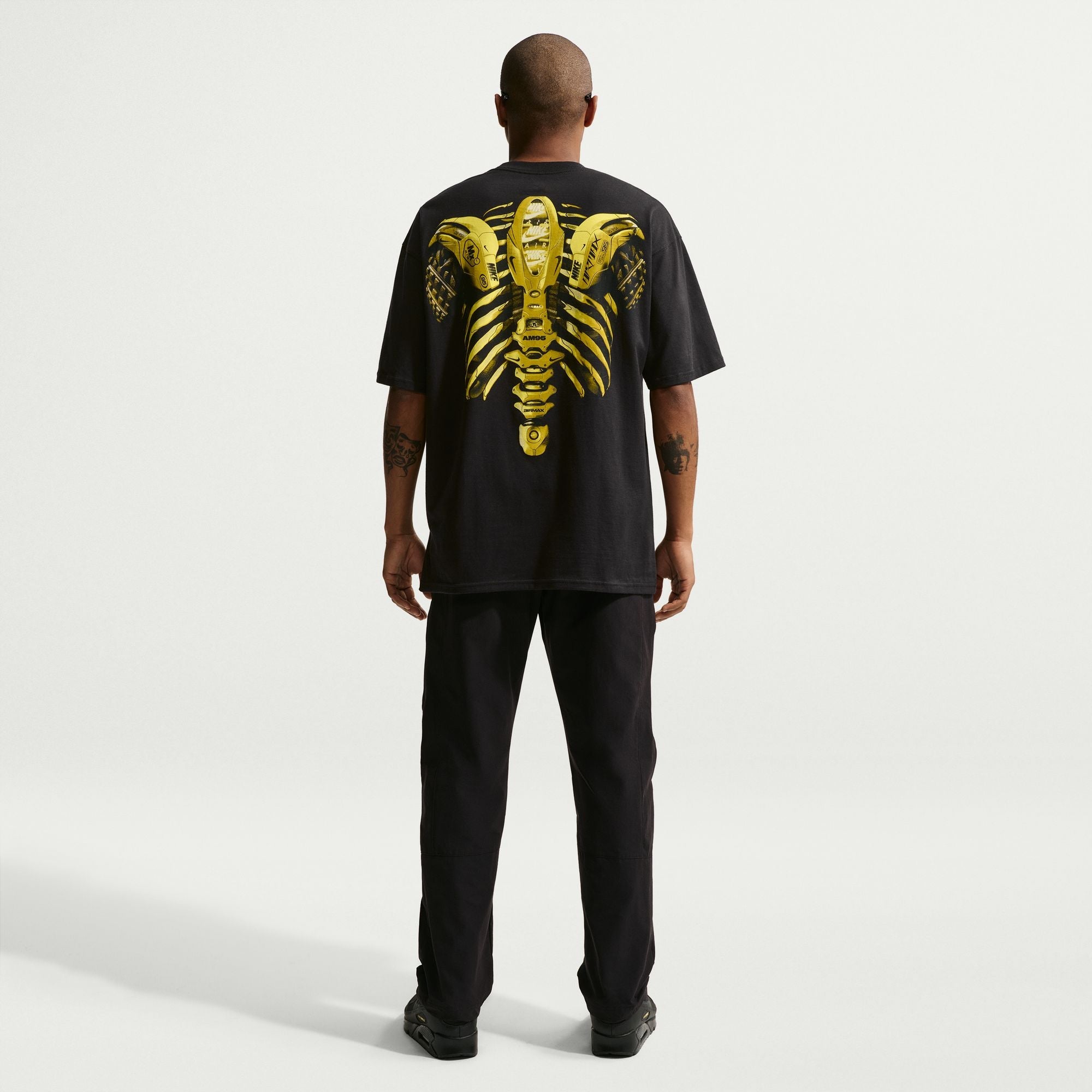 Men's Nike Sportswear Max90 T-Shirt - Black/Neon Yellow