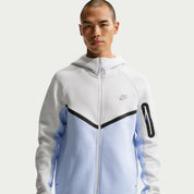 Men's Nike Tech Fleece Air Max Full-Zip Windrunner Jacket - Off White/Hydrogen Blue/Bright Violet