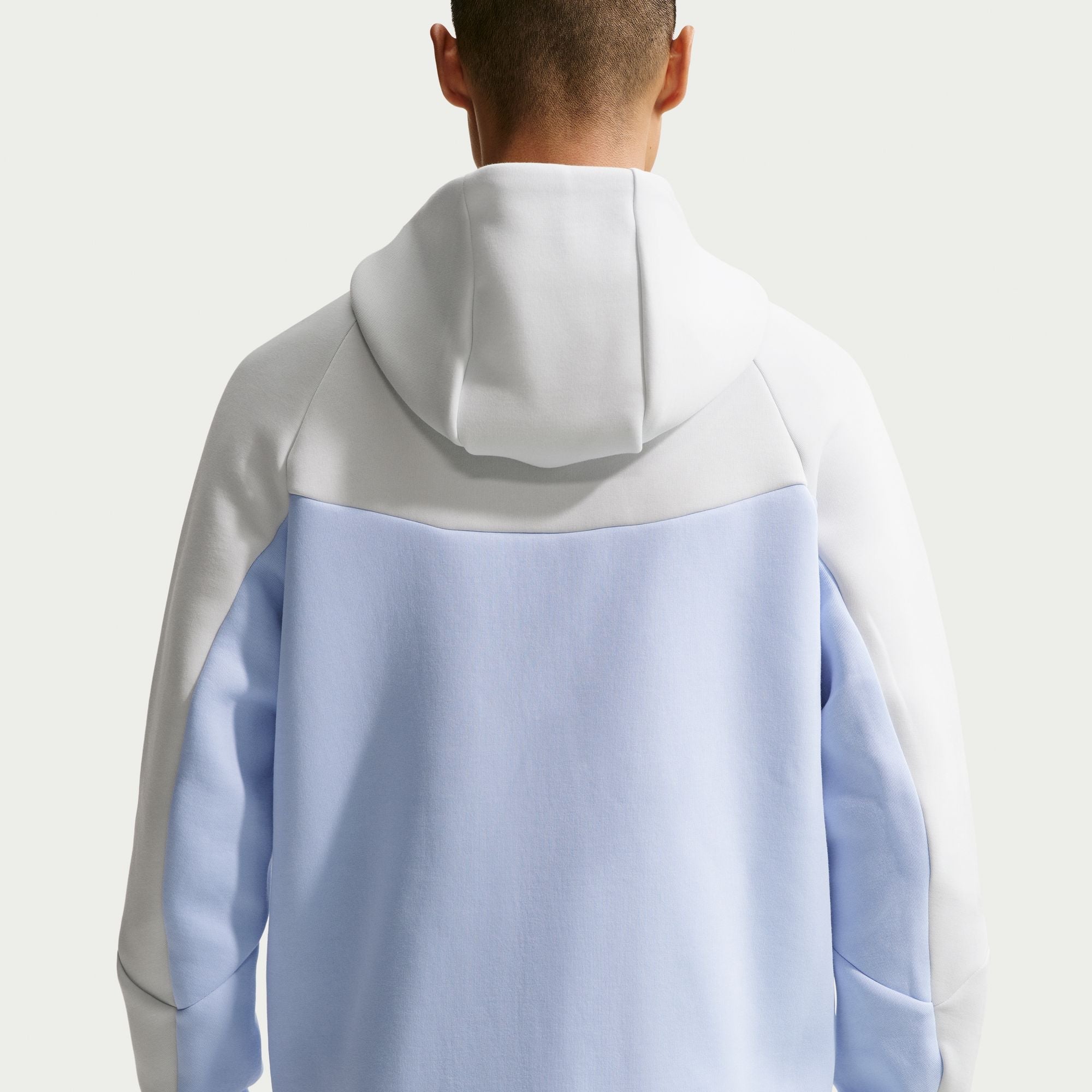 Men's Nike Tech Fleece Air Max Full-Zip Windrunner Jacket - Off White/Hydrogen Blue/Bright Violet