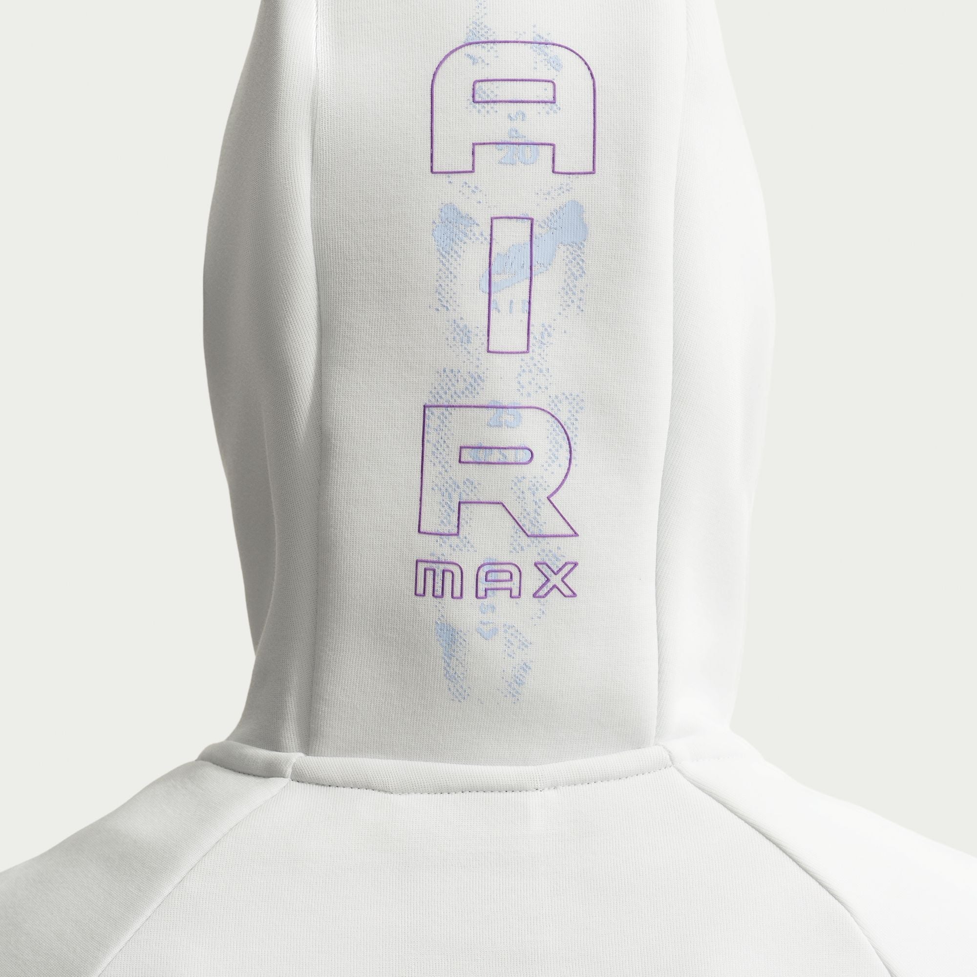 Men's Nike Tech Fleece Air Max Full-Zip Windrunner Jacket - Off White/Hydrogen Blue/Bright Violet