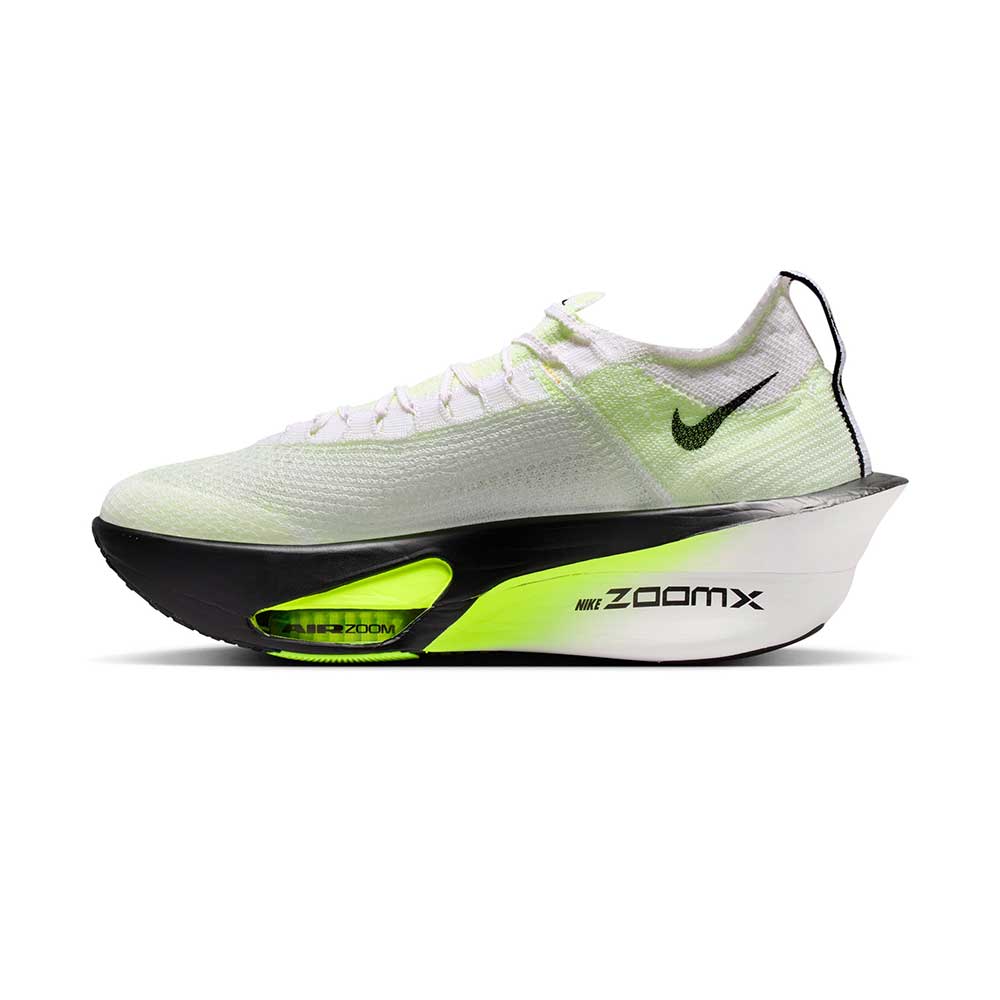 Men's Air Zoom Alphafly Next% 3 Running Shoe - White/Black/Volt/Barely Volt - Regular (D)
