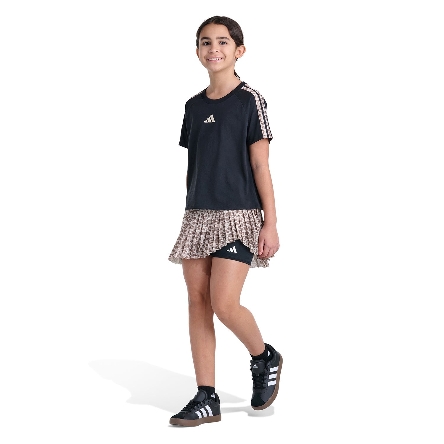 AOP Mesh Pleated Skort - Youth