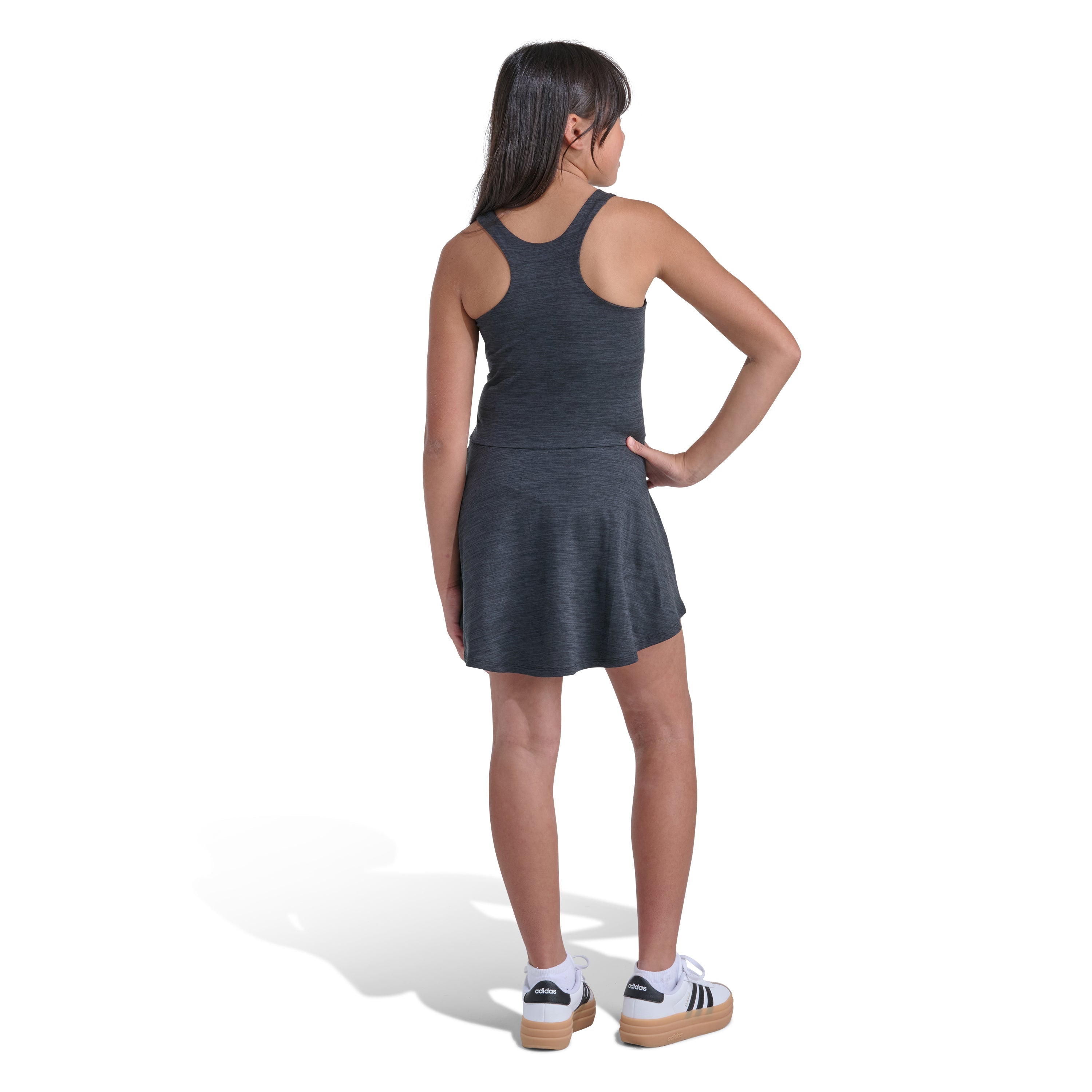 Melange Flounce Dress - Youth