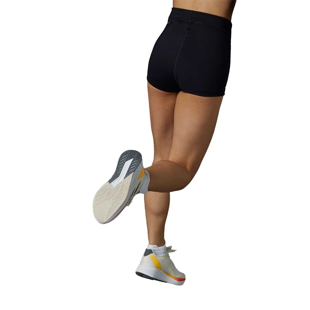 Women's AdiZero Essentials Running Booty Short - Black/White