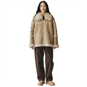 UGG Chateau Shearling Nylon Sand Jacket - Women's