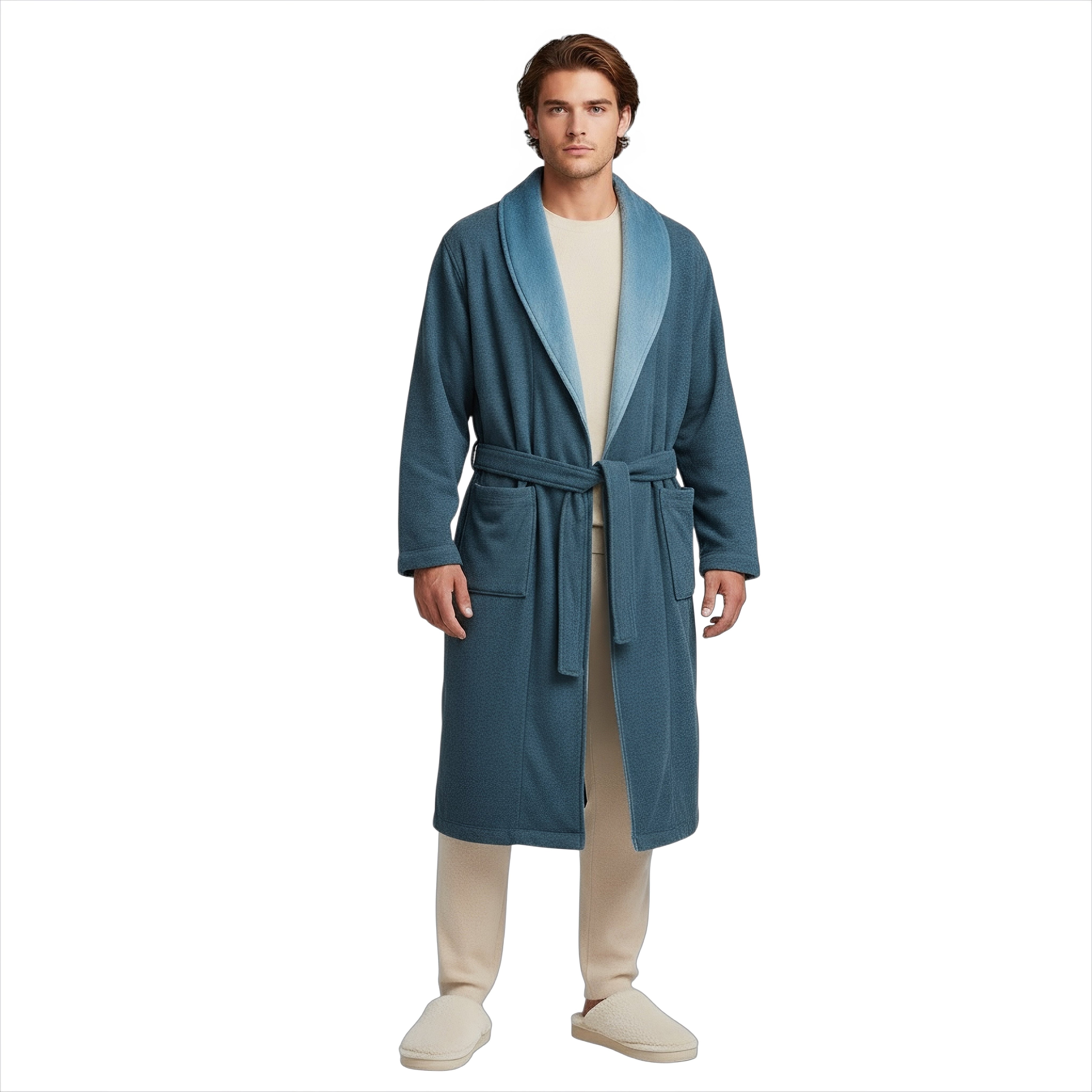 UGG Robinson Blue Heather Robe - Men's
