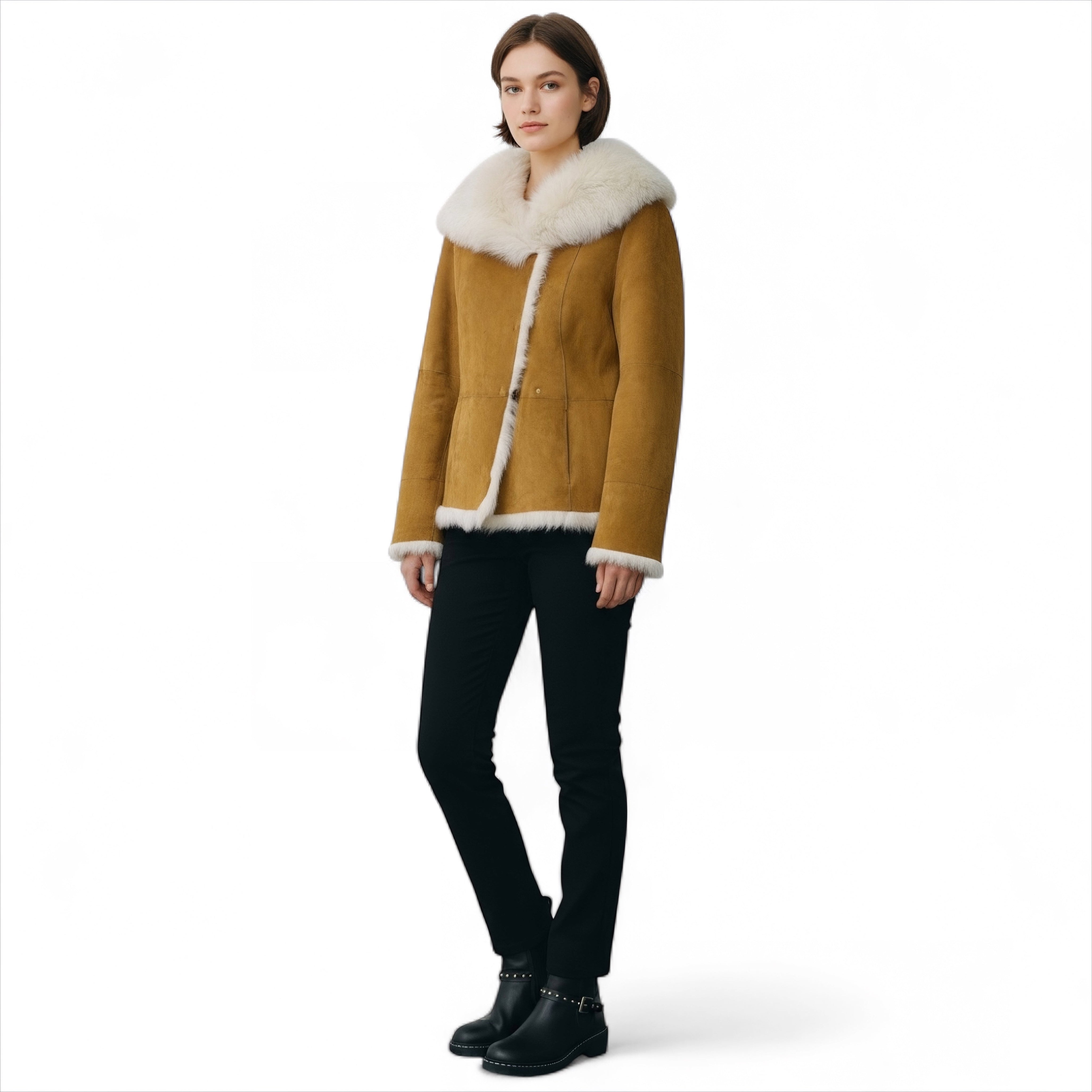 UGG Karlene Toscana Shearling Chestnut Jacket - Women's