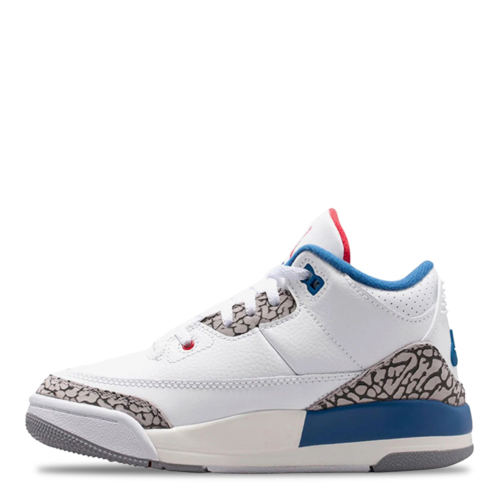 Little Kids Air Jordan 3 Retro True Blue White/Varsity Red/True Blue/Cement Grey/Anthracite DM0966-104