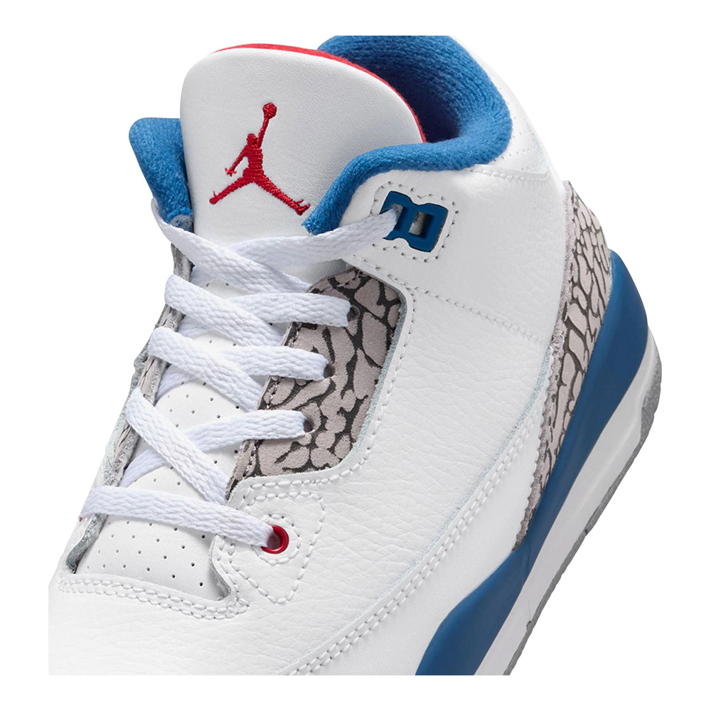Little Kids Air Jordan 3 Retro True Blue White/Varsity Red/True Blue/Cement Grey/Anthracite DM0966-104
