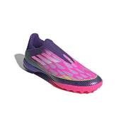 Men's F50 League LL TF Lamine Soccer Shoes -  Purple/White - Regular (D)