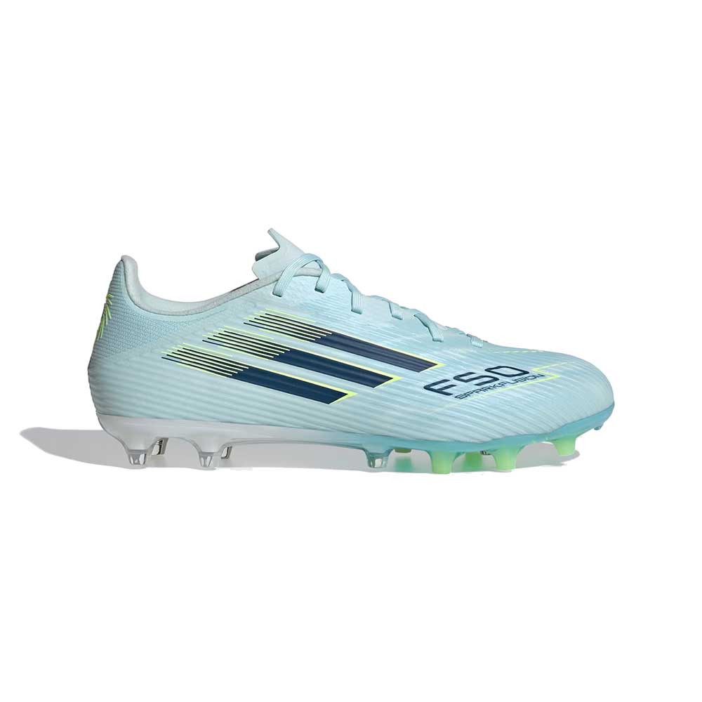 Women's F50 Spark Fusion League FG/AG Soccer Cleat - Alm Blue/Dupe/Hireye - Regular (B)
