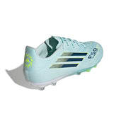 Women's F50 Spark Fusion League FG/AG Soccer Cleat - Alm Blue/Dupe/Hireye - Regular (B)